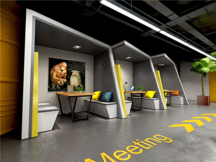 1200平loft風(fēng)格辦公室裝修效果圖